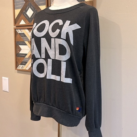 Aviator Nation Crew Neck Rock And Roll Sweatshirt XS - Picture 3 of 10